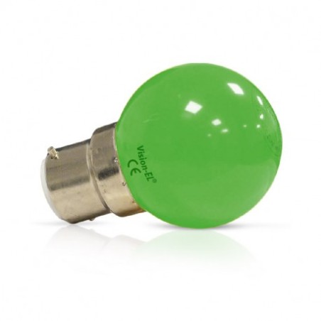 Ampoule LED B22 vert bulb 1W MIIDEX LIGHTING