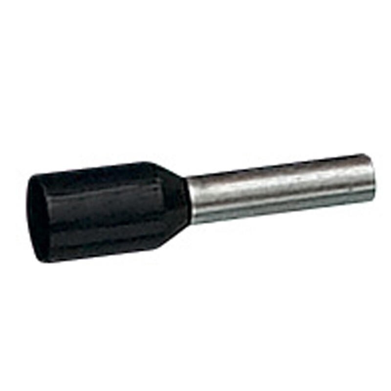 Embouts de câblage à collerette isolante Starfix simple unitaire pour conducteurs section 1,5mm² - noir LEGRAND