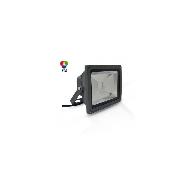 Projecteur extérieur LED 20W RGB avec télécommande RF - Gris VISION EL