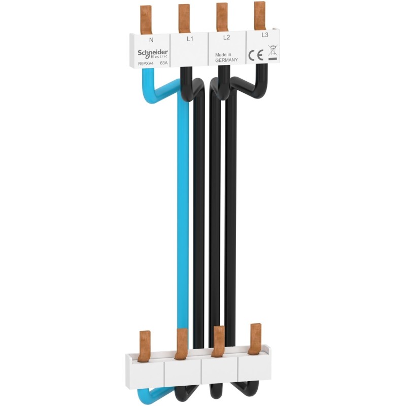 Peigne vertical 3P+N - entraxe 150mm - câbles préformés SCHNEIDER
