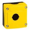 Boîte à boutons vide Osmoz 1 trou - couvercle jaune LEGRAND