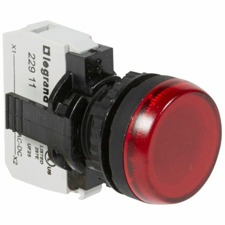 Voyant lumineux Osmoz complet IP69 rouge - 12V à 24V alternatif ou continu LEGRAND
