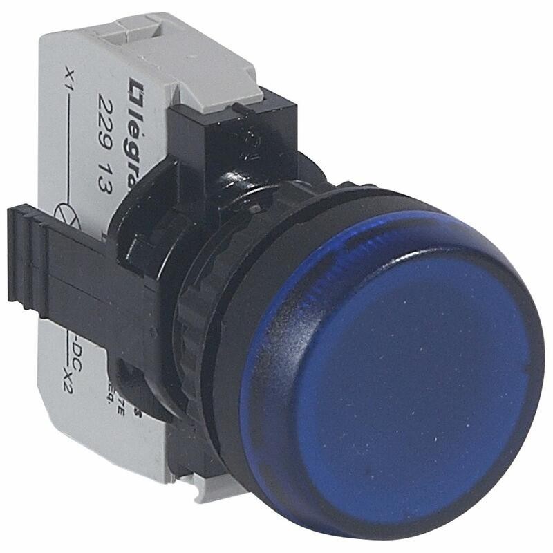Voyant lumineux Osmoz complet IP69 bleu - 12V à 24V alternatif ou continu LEGRAND