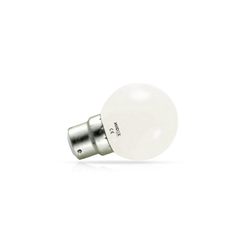Ampoule LED B22 bulb 1W 3000°K VISION EL