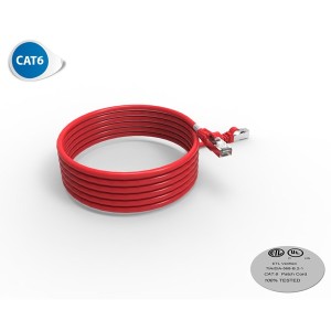 Cordon de brassage Ethernet RJ45 CAT6 FUTP 100 OHMS LSOH Surmoulé - 3m SOCAMONT