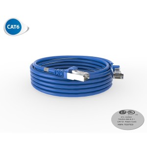 Cordon de brassage Ethernet RJ45 CAT6 FUTP 100 OHMS LSOH Surmoulé - 5m SOCAMONT