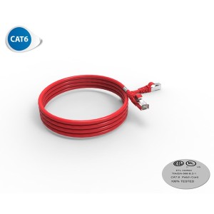 Cordon de brassage Ethernet RJ45 CAT6A SFTP 100 OHMS LSOH Surmoulé - 2 m SOCAMONT