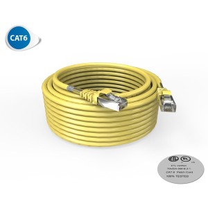 Cordon de brassage Ethernet RJ45 CAT6A SFTP 100 OHMS LSOH Surmoulé - 10 m SOCAMONT