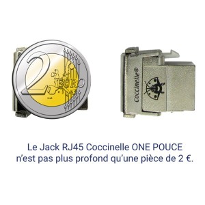 Connecteur RJ45 Jack Coccinelle® One Pouce Keystone CAT6 FTP SOCAMONT