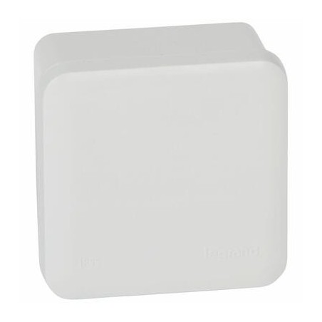 Boîte de dérivation carrée faces lisses pour presse-étoupe Plexo dimensions 80x80x45mm - Gris RAL7035 LEGRAND