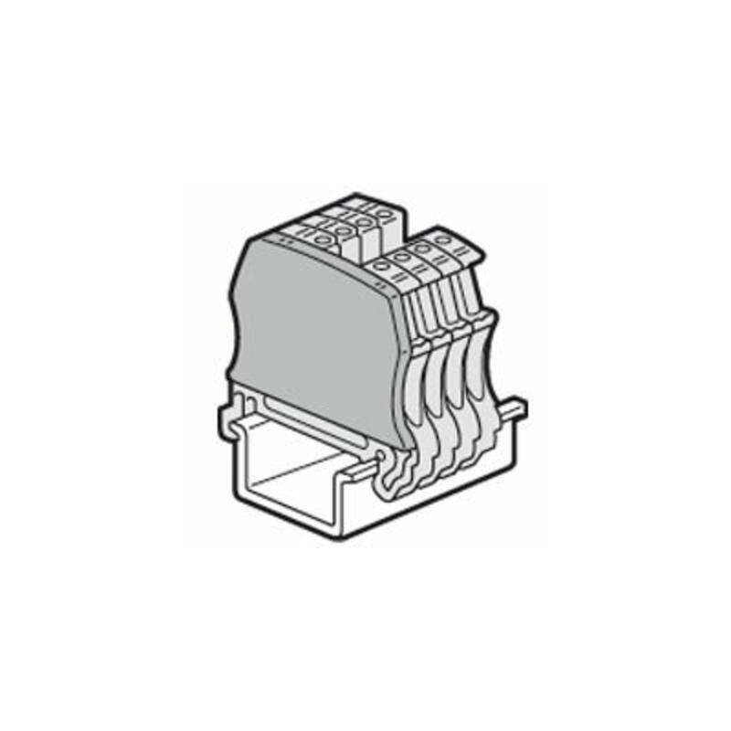 Cloison terminale pour blocs de jonction à vis Viking3 avec 1 entrée 1 sortie -Pas de 5mm, 6 mm, 8 mm ou 10 mm LEGRAND