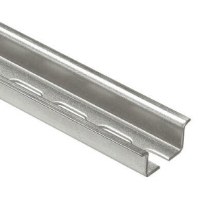 Rail DIN symétrique avec oblongs à couper profondeur 15 mm - Longueur 2m LEGRAND