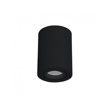 Support de spot saillie GU10 cylindre noir - (sans ampoule) MIIDEX LIGHTING