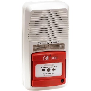 Alarme incendie type 4 à pile radio sans répéteur AXENDIS