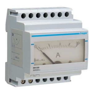 Ampèremètre analogique 0-30A branchement et lecture directe HAGER