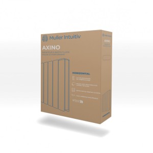AXINO - Radiateur électrique inertie fluide 500W horizontal blanc satiné - Muller Intuitiv