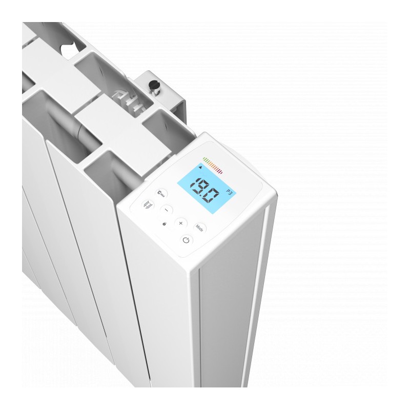 AXINO - Radiateur électrique inertie 750W fluide blanc satiné - INTUIS