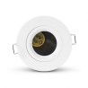 Support de Spot basse luminance BBC Rond Blanc Fixe Ø90mm - Douille automatique