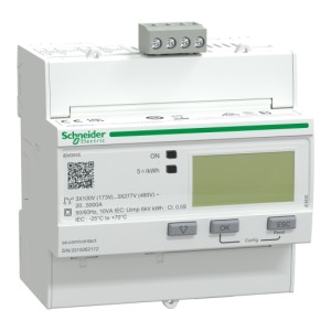 Compteur d'énergie triphasé TI souples U018 - multi tarif - alarme kW - Modbus - Acti9 iEM - A9MEM3555 - Schneider