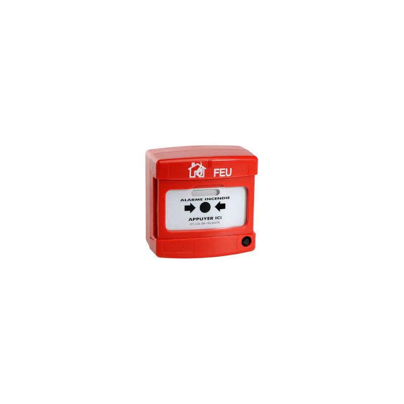 Déclencheur manuel conventionnel d'alarme rouge AXENDIS - 10017