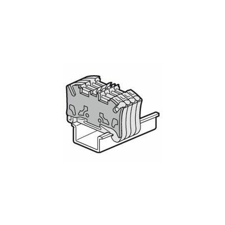 Cloison terminale pour blocs de jonction à ressort Viking3 avec 1 entrée / 2 sorties - pas de 5mm