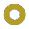Étiquette circulaire jaune 3D - Ø60 - Arrêt urgence - Harmony - ZBY9120