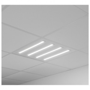 Plafonnier LED blanc - Dali/Push - 30W 4000K - 4200 Lm - 595 x 595 mm - MIIDEX - 100448