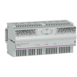 Centrale automatique Triple Play Gigabit pour distribution ADSL et fibre sur 8 prises RJ45 - 8 modules LEGRAND