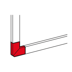 Angle plat 90° pour goulottes DLP monobloc 50x105mm  - LEGRAND - 010786
