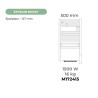 EZYBAIN - 1500W Boost Radiateur sèche-serviettes - L50cm - blanc - INTUIS - M172415