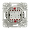 Va-et-vient + bouton poussoir 10A à vis - Blanc - Odace - SCHNEIDER -S520285