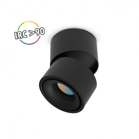Applique LED - 12W CCT - Inclinable/Orientable - Noir - MIIDEX Lighting - EL100624