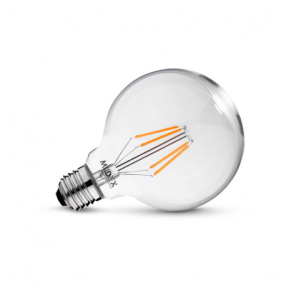 Ampoule LED E27 G125 filament - 8W - Dimmable - 4000K - 100232 - MIIDEX