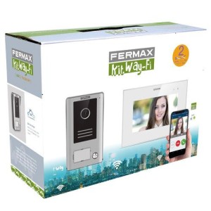 Kit vidéophone Way-FI 7" 1/BP - Avec module Wi-Fi intégré dans le moniteur - FERMAX - 1431