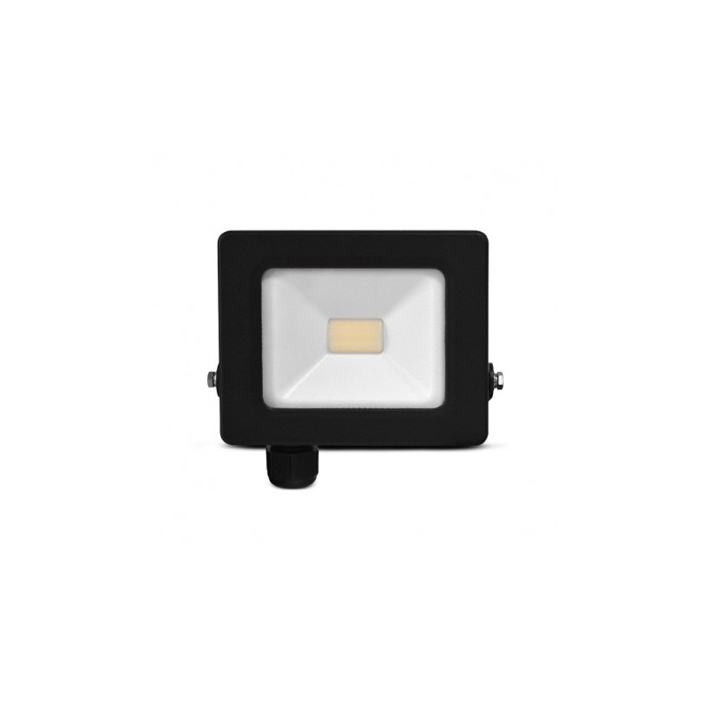Projecteur extérieur LED noir sans câble - 10W - 4000K - IP65 - 100189 - miidex