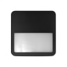 Collerette Asymétrique noire pour QUADRA 220 x 220 x 50mm - MIIDEX - 100498