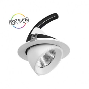 Spot LED escargot inclinable et orientable 20W 3000°K IRC90 - MIIDEX - 76710