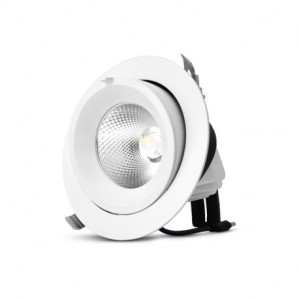 Spot LED escargot inclinable et orientable 10W 3000°K IRC90 - MIIDEX - 76730