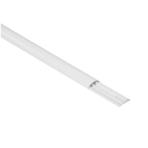 Passage de plancher PVC 3 compartiments 75x18mm - blanc RAL9003 legrand 030088