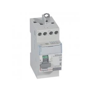 Interrupteur différentiel 2P 230V~ 25A type AC 300mA - 2 modules LEGRAND
