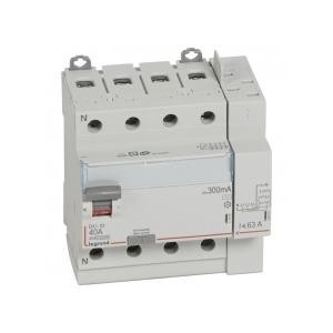 Interrupteur différentiel 4P 400V~ 40A type AC 300mA - 5 modules LEGRAND