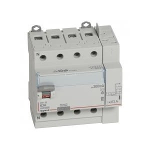 Interrupteur différentiel 4P 400V~ 63A type AC 300mA - 5 modules LEGRAND