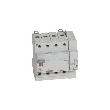 Interrupteur différentiel 4P 400V~ 63A type AC 300mA - 5 modules LEGRAND
