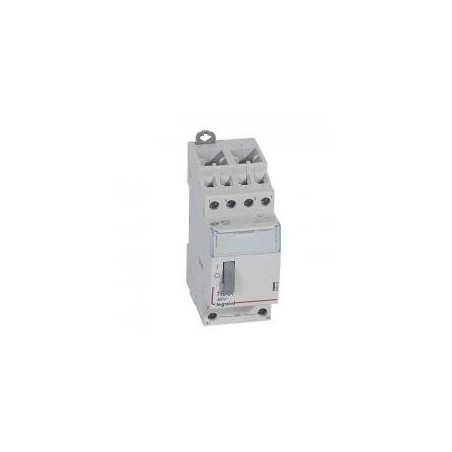 Télérupteur standard avec bornes à vis 4P 16A 400V~ contact 4F - tension commande 24V~ - 2 modules LEGRAND