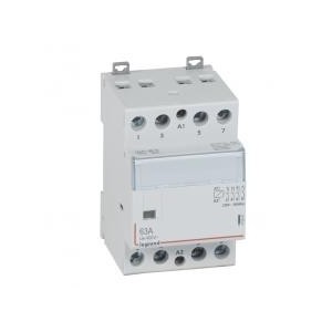 Contacteur de puissance CX³ bobine 230V~ sans commande manuelle - 4P 400V~ - 63A - contact 4F - 3 modules LEGRAND