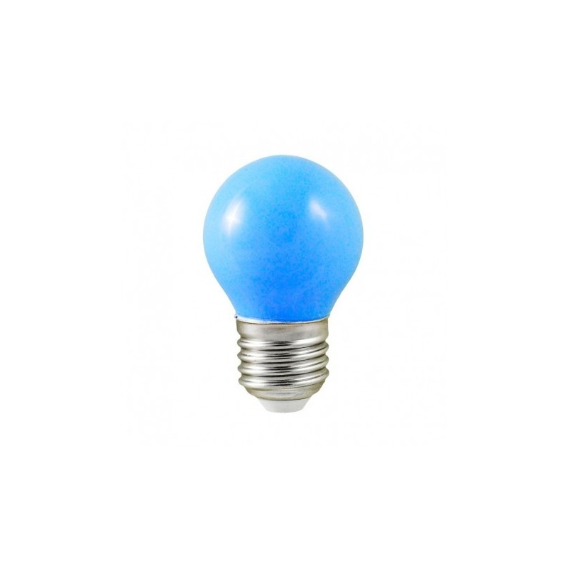 Ampoule LED E27 bulb G45 1W bleu VISION EL
