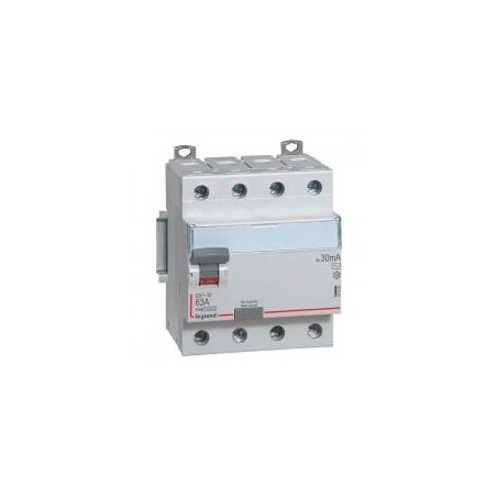 Interrupteur différentiel 4P 400V~ 40A type F 100mA - 4 modules LEGRAND